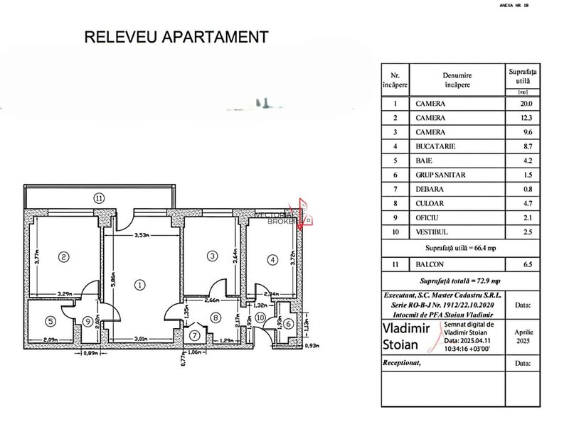 Obor 3 camere semidecomandat, 2 bai si un balcon generos -  Metrou Obor, an 1979